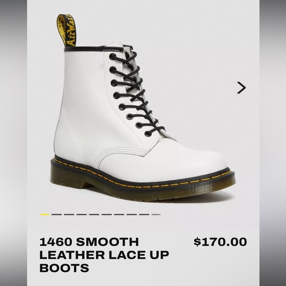 Doc Martens 1460 Boot - White (NEW) - Picture 4 of 9